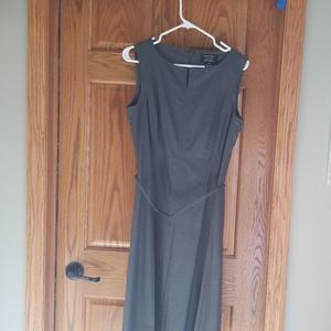 Ellen Tracy Dress Grey Wool Dress